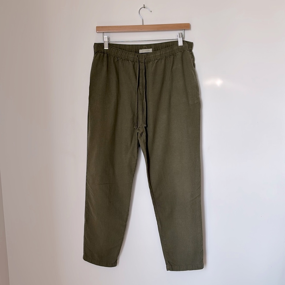 Outerknown Organic Cotton Green Pull-On Pant Small